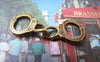 Accessories - 10 Pcs Of Antique Bronze Handcuff Charms 11x30mm A1602