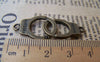 Accessories - 10 Pcs Of Antique Bronze Handcuff Charms Double Sided 27x36mm A558