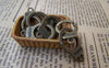 Accessories - 10 Pcs Of Antique Bronze Handcuff Charms Double Sided 27x36mm A558