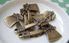 Accessories - 10 Pcs Of Antique Bronze Hatchet Axe Charms 21x42mm A1485