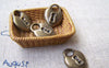 Accessories - 10 Pcs Of Antique Bronze Heart Lock Charms 13x17.5mm A2081