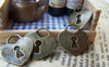 Accessories - 10 Pcs Of Antique Bronze Heart Lock Charms 17x18mm A3391