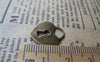 Accessories - 10 Pcs Of Antique Bronze Heart Lock Charms 17x18mm A3391