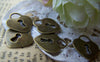 Accessories - 10 Pcs Of Antique Bronze Heart Lock Charms 17x18mm A3391