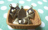 Accessories - 10 Pcs Of Antique Bronze Heart Mail Envelope Charms 12x18mm A521
