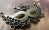 Accessories - 10 Pcs Of Antique Bronze Huge Crown Halloween Face Mask Pendants 20x39mm A2934