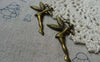Accessories - 10 Pcs Of Antique Bronze Huge Fairy Pendants Charms 28x40mm A5573
