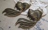 Accessories - 10 Pcs Of Antique Bronze Huge Filigree Goldfish Charms Pendants 34x51mm A2220