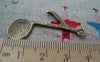Accessories - 10 Pcs Of Antique Bronze Huge Music Note Charms 22x40mm A1703