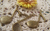 Accessories - 10 Pcs Of Antique Bronze Huge Music Note Charms 22x40mm A1703