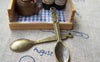 Accessories - 10 Pcs Of Antique Bronze Huge Spoon Charms Pendants 11x48mm A1475