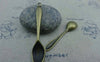 Accessories - 10 Pcs Of Antique Bronze Huge Spoon Charms Pendants 11x54mm A1442