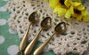 Accessories - 10 Pcs Of Antique Bronze Huge Spoon Charms Pendants 11x54mm A1442