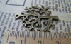 Accessories - 10 Pcs Of Antique Bronze Huge Tree Charms 26x28mm A451