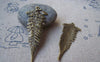 Accessories - 10 Pcs Of Antique Bronze Huge Tree Leaf Charms Pendant 22x58mm A380