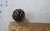 Accessories - 10 Pcs Of Antique Bronze Iron Round Wire Knots Beads 12mm A2698
