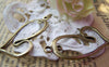 Accessories - 10 Pcs Of Antique Bronze Irregular Heart Connectors Charms 20x41mm A1069