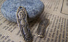 Accessories - 10 Pcs Of Antique Bronze Irregular Lady Charms 8x30mm A1386