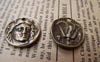 Accessories - 10 Pcs Of Antique Bronze Jesus Christ Round Charms 17mm A707
