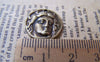 Accessories - 10 Pcs Of Antique Bronze Jesus Christ Round Charms 17mm A707