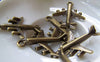 Accessories - 10 Pcs Of Antique Bronze Jet Plane Charms 23x28mm A939