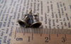 Accessories - 10 Pcs Of Antique Bronze Jingle Bell Christmas Charms 15x15mm A1456