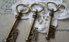 Accessories - 10 Pcs Of Antique Bronze Key Charms Pendants Huge Size 16x51mm A200