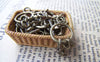 Accessories - 10 Pcs Of Antique Bronze Keychain With Three Vintage Keys Charms 13x24mm A179