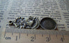 Accessories - 10 Pcs Of Antique Bronze Lady Round Base Settings Match 12mm Cabochon A3220