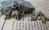 Accessories - 10 Pcs Of Antique Bronze Leo Lion Constellation Charms 20x24mm A628