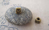 Accessories - 10 Pcs Of Antique Bronze Letter W/M Bead Charms 7x8mm A5257