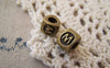 Accessories - 10 Pcs Of Antique Bronze Letter W/M Bead Charms 7x8mm A5257