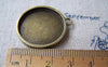 Accessories - 10 Pcs Of Antique Bronze Libra The Balance Scale Round Base Setting Charms Match 25mm Cameo A1903