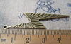 Accessories - 10 Pcs Of Antique Bronze Lightning Bolt Charms Double Sided 14x50mm A1621