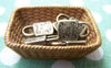 Accessories - 10 Pcs Of Antique Bronze Lock Charms Double Sided 14.5x19.5mm A502