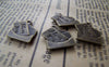 Accessories - 10 Pcs Of Antique Bronze Love Letter Mail Envelope Charms 16x18mm A2007