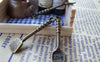 Accessories - 10 Pcs Of Antique Bronze LOVE Pancake Turner Charms 8x36mm A2746