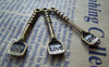 Accessories - 10 Pcs Of Antique Bronze LOVE Pancake Turner Charms 8x36mm A2746