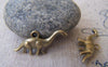 Accessories - 10 Pcs Of Antique Bronze Lovely 3D Dinosaur Charms 27mm A3674