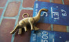Accessories - 10 Pcs Of Antique Bronze Lovely 3D Dinosaur Charms 27mm A3674