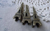 Traveling - 10 pcs Antique Bronze 3D Eiffel Tower Charms Pendants 13x42mm A7743