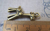 Birds, Pets & Animals - 10 pcs Antique bronze 3D Flower Giraffe Charms A2242