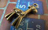 Birds, Pets & Animals - 10 pcs Antique bronze 3D Flower Giraffe Charms A2242