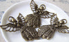 Accessories - 10 Pcs Of Antique Bronze Lovely Angel Charms Pendants 24x38mm A1595