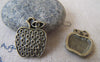 Accessories - 10 Pcs Of Antique Bronze Lovely Apple Charms 17x22mm A575