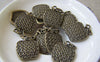 Accessories - 10 Pcs Of Antique Bronze Lovely Apple Charms 17x22mm A575