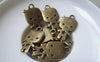 Accessories - 10 Pcs Of Antique Bronze Lovely Baby Child Charms 14x24mm A4862