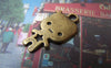 Accessories - 10 Pcs Of Antique Bronze Lovely Baby Child Charms 14x24mm A4862