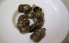 Accessories - 10 Pcs Of Antique Bronze Lovely Baseball Cap Hat Charms 10x18mm A5138