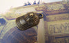 Accessories - 10 Pcs Of Antique Bronze Lovely Baseball Cap Hat Charms 10x18mm A5138